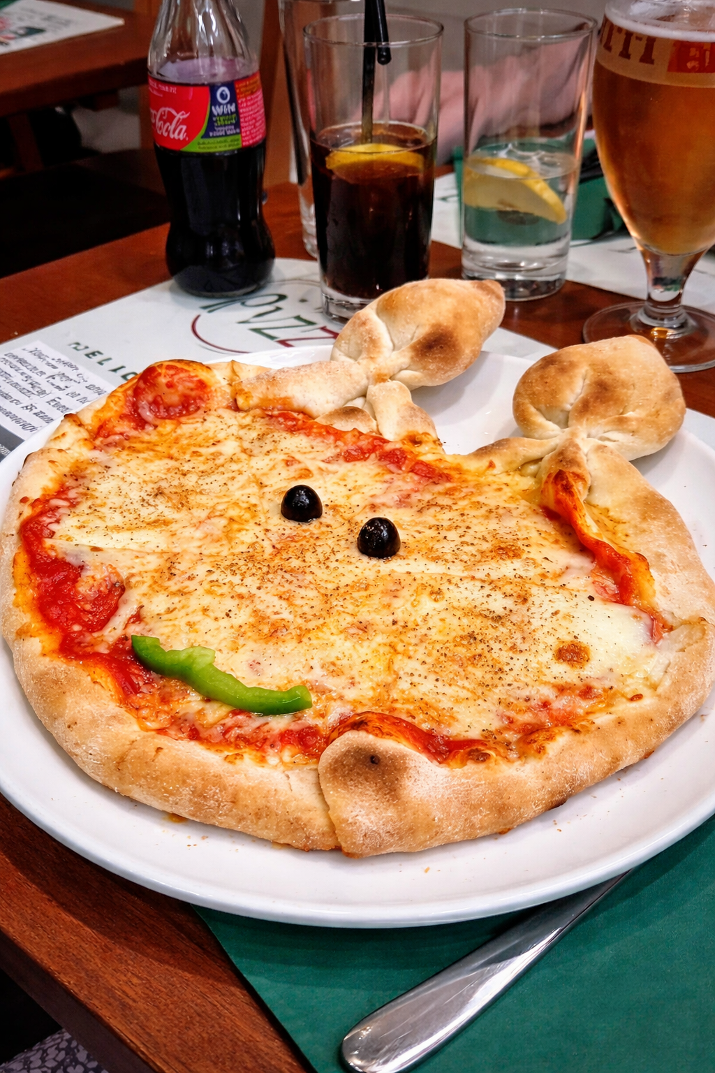 Pizza Calzone children's menu